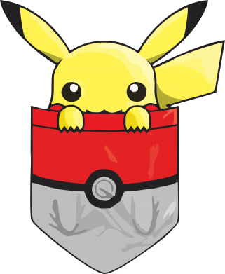 Металлическая табличка Pikachu in pocket 2