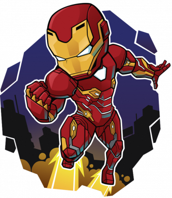 Принт Детская футболка Flying Iron man, Фото № 2 - FATLINE