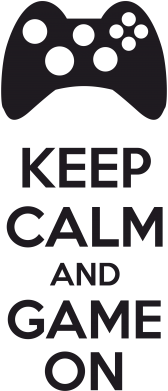 Принт Коврик для мыши KEEP CALM and GAME ON, Фото № 2 - FATLINE