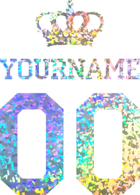 Мужская футболка Stedman Ваше имя корона голограмма 2