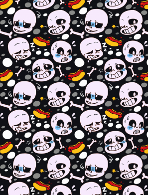 Прапор Sans Undertale 2