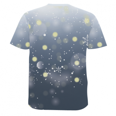 Чоловіча 3D футболка Dragon ball and snowflakes 2