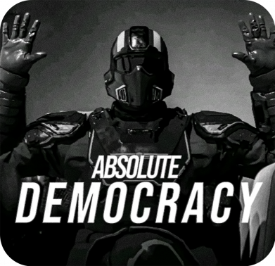 Принт Женская футболка absolute DEMOCRACY, Фото № 2 - FATLINE
