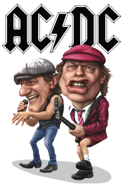 Принт Подушка габардин AC/DC Art, Фото № 2 - FatLine