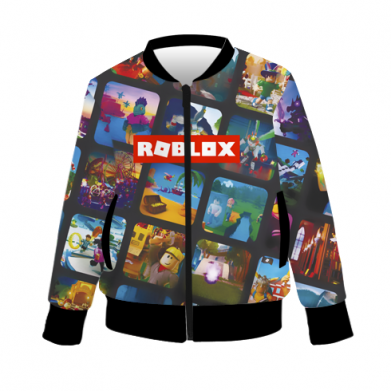 Принт Детский 3D бомбер Roblox frames, Фото № 2 - FATLINE