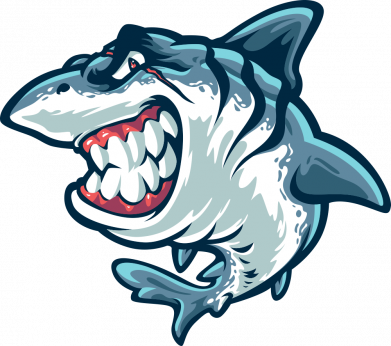 Женская футболка Angry shark 2