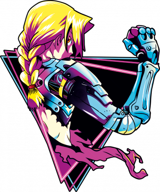 Женская футболка Fullmetal Alchemist Neon 2