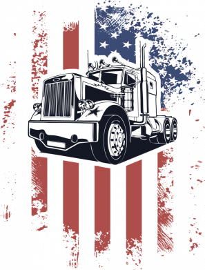 Шеврон круглый American Truck 2