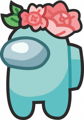 Among Us персонаж с венком