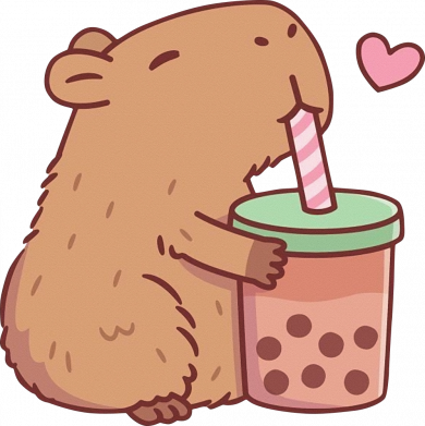 Принт Чехол для iPhone 13 Boba tea capybara, Фото № 2 - FATLINE