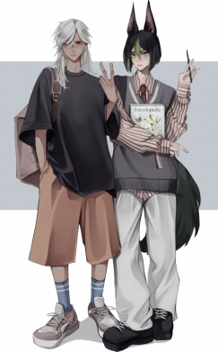 Шапка на флисе Street style Cyno and Tighnari 2