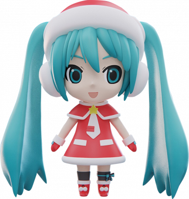 Шеврон круглый Winter Hatsune Miku 2