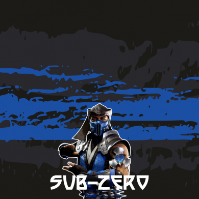 Принт Дитяча 3D шапка Mortal Kombat  Sub-Zero, Фото № 1 - FATLINE