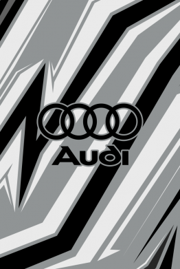 Блокнот А5 Audi and gray background 2