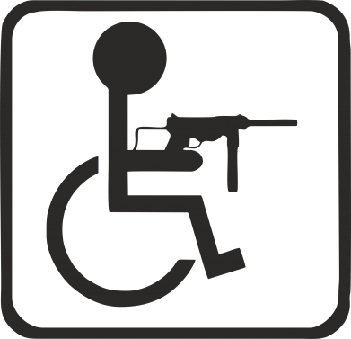 Рюкзак для ноутбука Человек с инвалидностью MP40 2