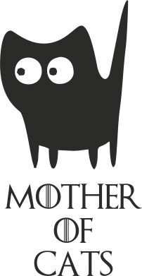 Кружка двоколірна 320ml Mother of cats 2