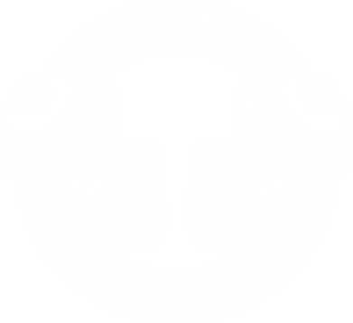Рушник 50х100 см No pain no gain гантелі 2