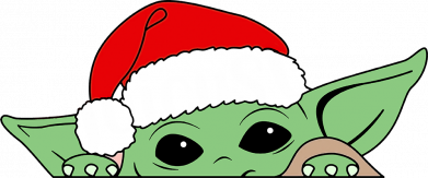 Принт Жіноча футболка Baby Yoda Santa, Фото № 2 - FATLINE