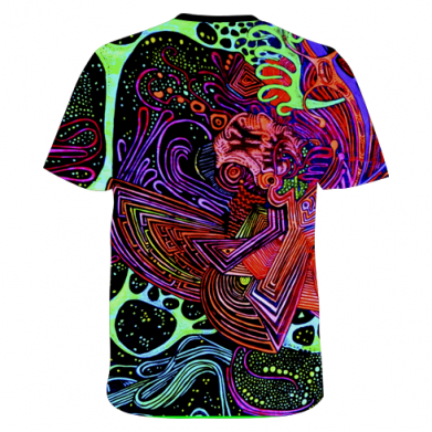 Мужская 3D футболка Psychedelic 1 2