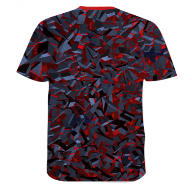 Мужская 3D футболка Broken Wall 2