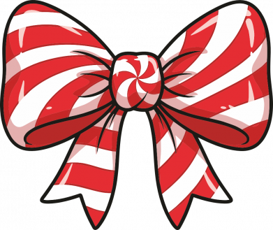 Різдвяний бантик цукерка