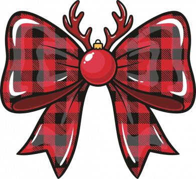 Різдвяний бантик олень
