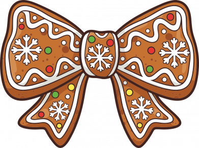 Різдвяний бантик пряник