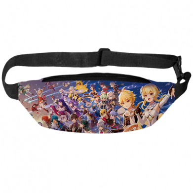 3D сумка-бананка Геншин импакт персонажи 2