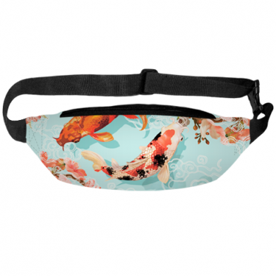 3D сумка-бананка Японські Риби Кои 2