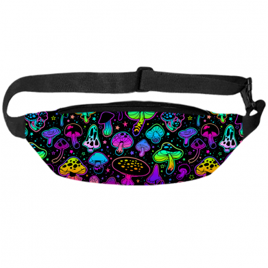 3D сумка-бананка Rainbow mushrooms 2