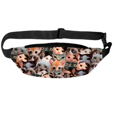 3D сумка-бананка Favorite Meme Cats 2