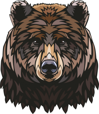 Принт Слюнявчик Bear graphic, Фото № 1 - FatLine