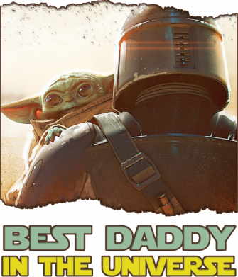 Принт Мужской костюм Best daddy mandalorian, Фото № 2 - FATLINE