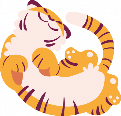 Худи унисекс Happy tiger 2