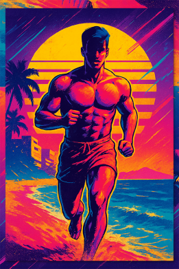 Billy on the Beach ART