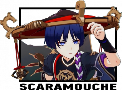 Шеврон щит Скарамучча 2