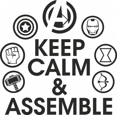 Принт Рюкзак-мішок Keep calm & assemble, Фото № 2 - FATLINE
