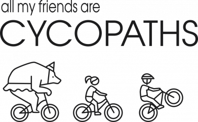 Кружка з блискітами 320 мл All my friends are cycopaths 2