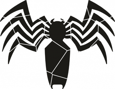 Принт Спортивная сумка Cracked Spider man logo, Фото № 2 - FATLINE