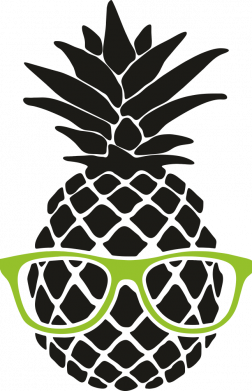 Принт Металева табличка Pineapple with glasses, Фото № 2 - FATLINE