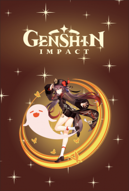 Полотенце Genshin Hu Tao 2