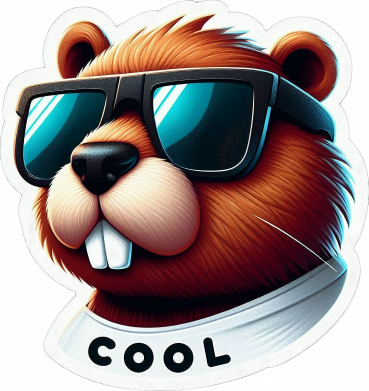 Металева табличка Крутий бобер курва 2