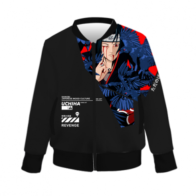 Принт Детский 3D бомбер shattered Itachi art, Фото № 2 - FATLINE