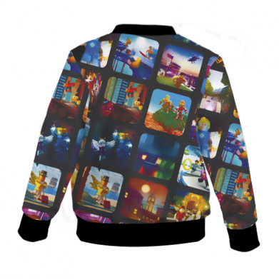 Принт Детский 3D бомбер Roblox frames, Фото № 2 - FATLINE