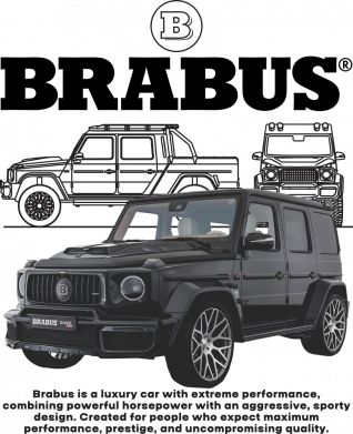 Чехол из раздела Legendary Cars Brabus машина для Realme C21 2