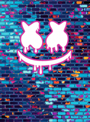 Принт Блокнот А5 Marshmello logo and color background, Фото № 2 - FATLINE