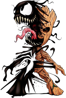 Кружка 320ml Groot and Venom 2