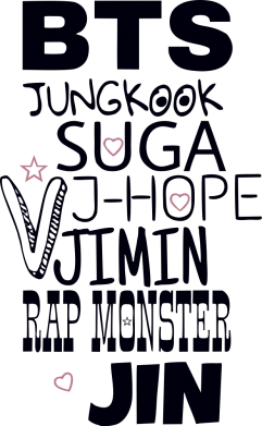 Чехол из раздела Авторские принты BTS names of participants для Oppo Reno 4 2