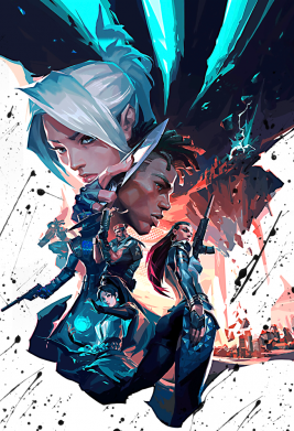 Чохол з розділу Valorant Valorant Poster для Xiaomi Redmi Note 9 5G/Redmi Note 9T 2