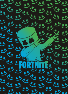 Принт Чехол для Xiaomi Mi A2 Marshmello Fortnite Dab Neon, Фото № 2 - FATLINE